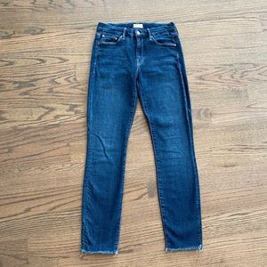 MOTHER Denim Looker Ankle Fray in Girl Crush 26